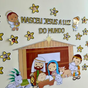Painel de Natal com Presépio