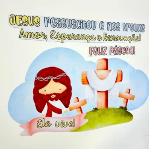 Painel tema Páscoa Cristã