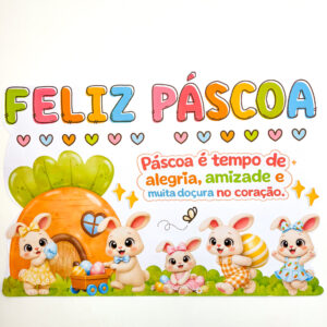 Painel de Páscoa Coelhos
