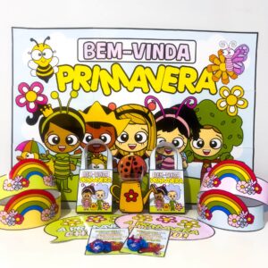 Kit Painel e Lembrancinhas Primavera