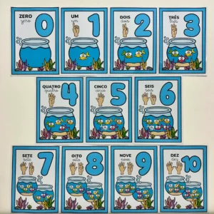 Numerais de Parede Aquários