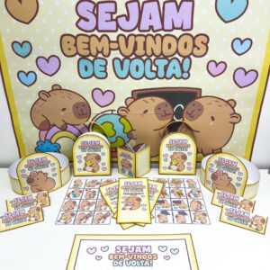 Kit Volta às Aulas Capivara Fofa 2