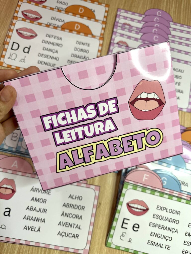 Fichas de leitura Alfabeto - Atividades para Imprimir
