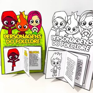 Luva Livro dos Personagens do Folclore