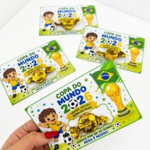 Cartão Lembrancinha Copa 2026