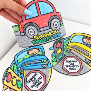 Atividades Interativas para Colorir Semana do Trânsito