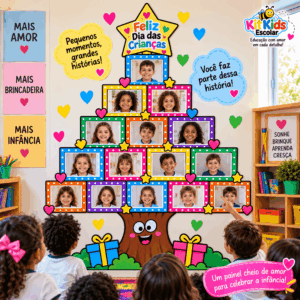 Painel Árvore da Alegria Dia das Crianças
