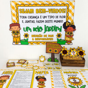 Kit Reunião de Pais tema Girassol